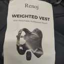 Renoj Weighted Vest for Women Men: 12lb Fixed Weights for Walking, Running, Training, Exercise, Weight Loss - With Reflective Strips and Storage Pocket