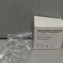 Momcozy Flange Insert 19mm Compatible with 24mm Flange/Shield of Most Pumps, Insert for Breast Pump Replacement Accessories, 4PCS 19mm (Transparent)