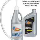 Slippery Pete - Lower Unit Gear Oil Pump for Standard Quart Bottles, Includes 3/8 inch Metal Swivel, 8mm and 10mm Adapters Fit Most Marine Boat Outboard Motors (NOT COMPATIBLE WITH VOLVO PENTA)