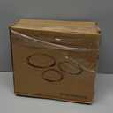 Set of 6 Round Glass Casserole Dishes, Nesting Glass Baking Dish Set with Lid, Oven, Freezer and Dishwasher Safe. - 0.5QT+1QT+1.8QT