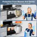 2PCS Kitchen Stove Counter Gap Covers, Stainless Steel Gap Cover, Cooktop Trim Kit, Stove Gap Guards, Oven Gap Filler, Heat Resistant & Effectively Protect Stove Gap Filler(13.8"-27.5" Silver)
