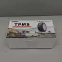 2025 Upgraded Tire Pressure Monitoring System with In-Car Temperature Real-Time Monitoring, TPMS with 4 External sensors & 6 Alarm Modes, LCD Display, Auto Sleep Mode