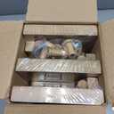 Kids' Wall Bookshelves – Set of 3 Scalloped Floating Shelves, 0.8" Thick Nursery Book Shelves with Wooden Hooks, Perfect for Boys & Girls – Decorative Wall Organizer for Toys, Photos & Decor, Brown