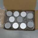 10Pcs 100ml/3.4oz Mini Clear Mason Jars Empty Glass Bottles with Aluminum Lids Round Containers for Cosmetics,Food Storage,Travel & Crafts