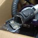 Kenmore Friendly Lightweight Bagless Compact Canister Vacuum with Pet Powermate, HEPA, Extended Telescoping Wand, Retractable Cord and 2 Cleaning Tools, Eggplant