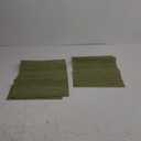 Myir JUN Placemats Set of 8, Vinyl Woven Placemats Place Mats Indoor Set of 8 Washable Table Mats Non-Slip Place mats for Dining Table (Green, Set of 8)