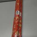 3 x Vichona Kraft Paper Christmas Wrapping Paper for Gifts, Red Xmas Party Decorations, Mini Roll 17 Inches x 16.4 Feet, Cute Christmas Wrapping Paper Roll for Kids, Xmas Stocking Snowflakes Reindeer