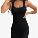 BORIFLORS Women's Sexy Bodycon Corset Mini Dresses Square Neck Ruched Sleeveless Clu Valiamcep Women's Summer Tank Dress Square Neck Sexy Mini Bodycon Dress Ribbed Knit Fitted Casual Basic Dressesb Party Short Dress Black L