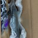 KKTONER Rolling Saddle Stool PU Leather Swivel Adjustable Rolling Stool with Wheels Salon Chair Black