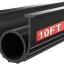 Garage Door Seals Bottom Rubber - Jobon 10 Ft Universal U+O Weatherproofing Garage Door Weather Stripping Bottom Seal Replacement Fits Most Standard Garage Doors, Easy Installation