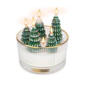 Christmas Tree Candles - Premium Festive Candles for Christmas Decor, Perfect for Home Decorations, Holiday Gatherings, Family Reunions, Festival Parties and Seasonal Celebrations