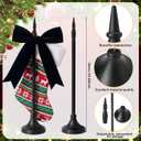 3 Pcs Christmas Stocking Holder for Mantel 22 Inch Christmas Stocking Holder Stand Freestanding Hanger Fireplace Wreath Stand Display Vintage Standing for Wreath Hanging Ornament