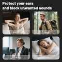 Ear Plugs, Ear Plugs for Noise Reduction, Concert EarPlugs, Reusable Earplugs Travel Essentials, EarPlugs for Concerts,Sleep,Work,Study, 45dB (SNR) Noise Reduction