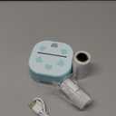 Sticker Printer, PrintPods Mini Printer, Bluetooth Portable Sticker Maker with 3 Rolls Paper, Print Pod Inkless Thermal Printer for iPhone, Impresora Porttil for Notes, Journal, DIY, Kids Gift