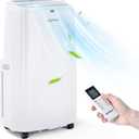 Portable Air Conditioner 9000 BTU, 3 in 1 Air Cooler with Fan & Dehumidifier, Quiet AC Unit Cools Rooms up to 350 sq.ft, Sleep Mode, 3 Fan Speeds, 24H Timer, Digital Display & Remote Control (9000BTU)