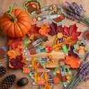 18Pack Fall Thanksgiving Sticky Notes and Pens Set,Thanksgiving Mini Ballpoint Pens Turkey Sticky Notes Pads with Ribbons Party Gifts Favors for Student Adults Office School Birthday Party Supplies