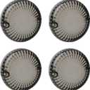 NTHREEAUTO 4PCS Smoked Turn Signals Lens Cover Front Rear Lenses Compatible with Yamaha V-Star V-Max Virago 250 650 750 Road Royal Star