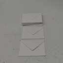 Wanderings Handmade White Deckle Edge Envelope - 5.25x7.25" Package of 25 - for Announcements Wedding Invitations Greeting Cards Crafts - Thick 150 GSM (5x7, White)
