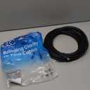 Ultra Clarity Cables RG6 Coaxial Cable 35 Foot, in-Wall CL3 Coax Cable Extension for TV Broadband Antenna DVR Satellite, Quad Shield Cable Wire with F-Type Connector 3 Ghz - Black