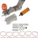 Dorman 926-959 Patented Upgraded Aluminum Engine Oil Filter Housing with Oil Cooler and Filter Compatible with Select Models (OE FIX)