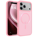 Magnetic for iPhone 17 Pro Case, [Anti-Slip] [Military-Grade Drop Protection] [Camera Protection] Skin-Friendly Slim Matte Shockproof Protective for iPhone 17 Pro Phone Case, Pink