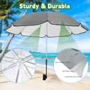 UPF 50+ Wagon Umbrella with Universal Clamp, Adjustable Lounge Wagon Umbrella Attachment, Lightweight for Easy to Carry, Portable Clamp on Camping or Beach Chair, Stroller, Golf cart