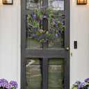 Lavender Wreath for Front Door Spring Summer Wreaths for Front Door, 22 Inch Doors Wreaths for Front Doors Outside All Season, Summer Wreath for Home Wall Window Party Wedding Decor Indoor Outdoor