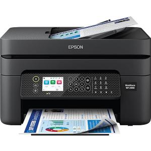Epson Workforce WF-2950 Wireless All-in-One Printer with Scan, Copy, Fax, Auto Document Feeder, Automatic 2-Sided Printing and 1.4" Color Display,Black