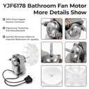 Upgraded 70CFM Bathroom Exhaust Fan Motor Replace 99080166 BP28 YJF6178 Bath Motor Fit for Br-oan Nu-Tone Nau-tilus 678 671 679 658 657 655 Vent Bath Fan Motor-60HZ 120V 1.1A CCW by Fetechmate