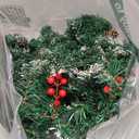 Christmas Garland with Lights 9FT 100LED Artificial Cedar Cypress Garland with Pine Cones Red Berry Christmas Decoration for Indoor Outdoor Home Mantel Fireplace Wall Holiday (Warm White)