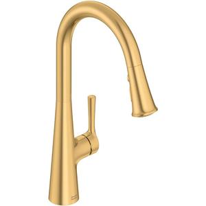 American Standard 7441300.GN0 Southport Pull-Down Kitchen Faucet with Sprayer, 1.8 GPM, Brushed Cool Sunrise (Gold)