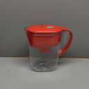 Brita Water Filter Pitcher for Tap and Drinking Water with 1 Standard Filter, Lasts 2 Months, 6-Cup Capacity, BPA Free, Red