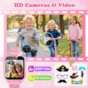 Smart Watch for Kids Girls Gift Age 3-12 with 39 Games Alarm Clock Camera Video Music Player Pedometer Flashlight 12/24 hr HD Touch Screen Kids Smart Watch Birthday Toys for Girls Ages 4 5 6 7 8 9 10