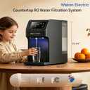 Waken Electric UV Countertop RO Water Filter, NSF/ANSI 58&61 Certified, 8 Stage Filter, TDS Monitor, 4:1 Drain, No Install, PFAS Free (Black)