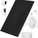 Solar Panel Charger for Ring Stick Up Cam, Stick Up Cam Pro, Ring Spotlight Cam Plus/Pro, 6W5V Fast Charging (1Pack)