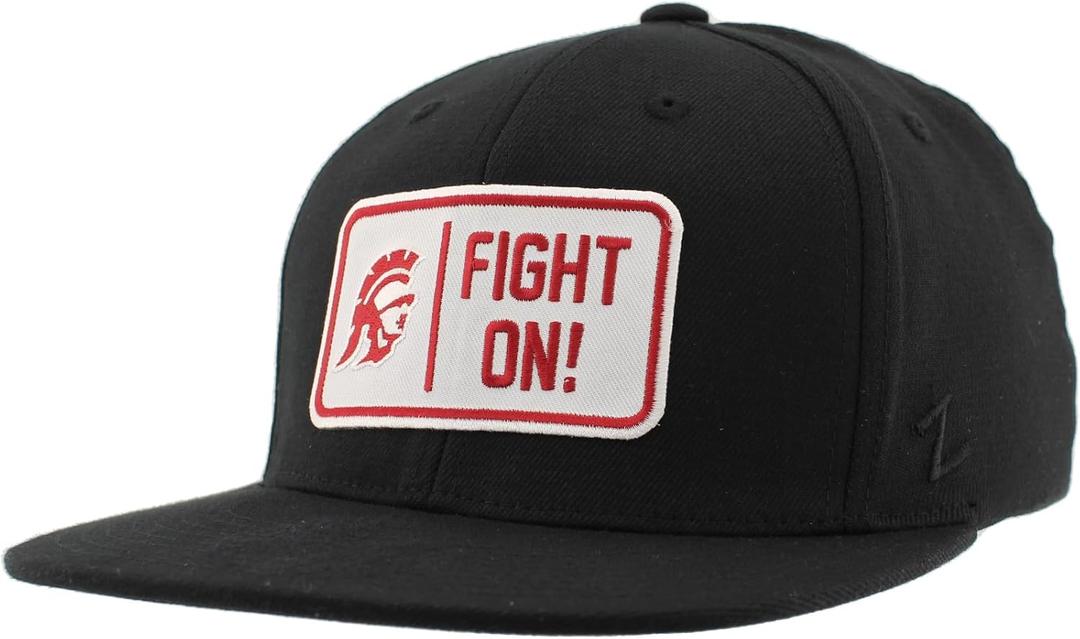 ZHATS Standard NCAA Officially Licensed Fitted Hat M15Z Defer Black, Large