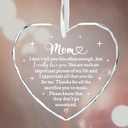 2 x Birthday Gifts for Mom from Daughter, Glass Heart Ornament for Mother Stepmom Mother in Law, Best Mom Ever Gift from Son, Retirement Sentimental Gift for Christmas Thanksgiving