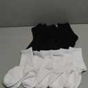 Duufin 12 Pairs Women's Crew Socks Mid Calf Lightweight Casual Gym Workout Plain Socks for Women (9-11, Black,white)