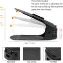 Soerreo Shoe Slot Storage Box Adjustable Shoe Rack Save Space Suitable for High Low Heels, Sneakers and Sandals (10 Piece Set)