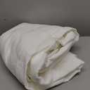 Nanspring White Linen Curtains for Living Room Extra Long Back Tab Curtains 2 Panels Set 204 Inches Long Farmhouse Light Filtering Semi Sheer Linen Drapes Ceiling to Floor for Large Window 52x204