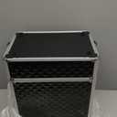 FRENESSA 3 in 1 Rolling Makeup Train Case Professional Cosmetic Trolley Large Storage with Keys Swivel Wheels Salon Barber Case Traveling Cart Trunk for Make Up Hairstylists Nail Tech, Vintage Black