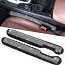 Bling Car Seat Gap Filler Universal Fit for Car SUV Truck, Set of 2 Handmade Crystal Diamond Rhinestone Seat Gap Blocker Bling Car Accessories for Women(Silver)