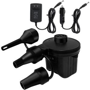 Newpol Inflatable Bed Pump, Electric Air Pump(100 Gallon/Min) for Air Mattress Beds, Inflatable Swimming Pools, Swimming Ring（AC110-240V/DC12V）