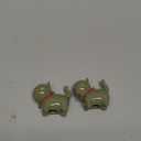 2Pack Cat Toilet Bolt Caps,Toilet Bolt Covers Decorative,Fun Ceramics Cat Toilet Bolt Covers,Universal Toilet Bolt Caps,toilet Screw Cover Caps Easy To Install (Green)