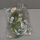 SHENLIU 4 Pack 26Ft Artificial Eucalyptus Flower Garland with White Roses, Faux Rose Vine Gypsophila Greenery Garland Floral Vines for Wedding Home Party Table Decor