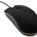 Guiheng Wired mini Mouse, USB Wired Computer Mice for Right or Left Hand, Ergonomic Computer Mouse with Durable Clicks for PC, Computer, Laptop, Desktop, Chromebook, Notebook, Mac (Black)