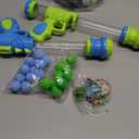 EagleStone Moving Dinosaur Shooting Toys for Kids 5-7, Electronic T-Rex Shoot Target Game with Mist Spray, LED Score, Roar & Light, 3-Pair Dino Target, Birthday Gifts for 5 6 7 8 9 Year Old Boys Girls