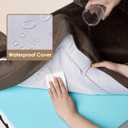 EHEYCIGA Orthopedic Dog Beds for Extra Large Dogs, Waterproof Memory Foam XL Dog Bed with Sides, Non-Slip Bottom and Egg-Crate Foam Big Pet Couch Bed with Washable Removable Cover, Brown