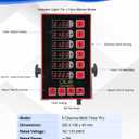 Commercial Kitchen Timer, 6 Channel Timer Restaurant Kitchen Supplies, Heavy-Duty Timer - Stainless Steel | Digital LED Technology | Reminder Function | Loud Alarm