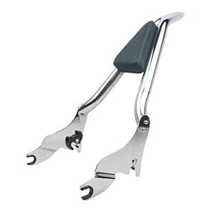 YHMOTO Detachable Sissy Bar Passenger Backrest 22" Inch Rear Pad Fit for Harley Touring Models 2009-2022 Road King Ultra CVO Limited Street Glide Road Glide Electra Glide (Chrome)